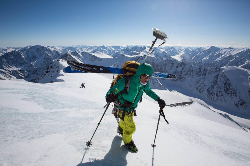 Kit DesLauriers on the Isto climb (Image: Andy Bardon via University of Alaska Fairbanks)